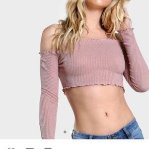 Long sleeved crop top